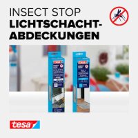 tesa Lichtschachtgitter Insect Stop für Lichtschutzgitter Edelstahl 0,6 x 1,35 m