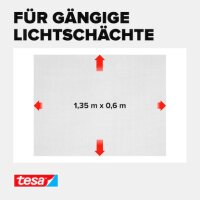 tesa Lichtschachtgitter Insect Stop Aluminium 0,60 x 1,35 m