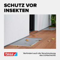tesa Lichtschachtgitter Insect Stop Aluminium 0,60 x 1,35 m