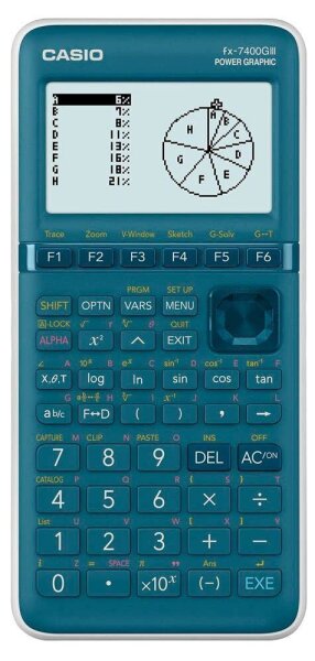 CASIO FX-7400GIII Grafikrechner blau/grün
