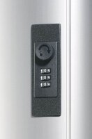 DURABLE Schlüsselkasten alu, schwarz mit 48 Haken, Zahlenschloss, 30,0 x 11,8 x 40,0 cm, 1 St.