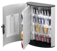 DURABLE Schlüsselkasten alu, schwarz mit 48 Haken, Zahlenschloss, 30,0 x 11,8 x 40,0 cm, 1 St.