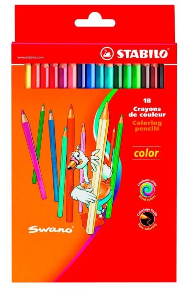 STABILO color Buntstifte farbsortiert, 18 St.