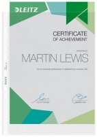LEITZ Prospekthüllen 4704 DIN A4 transparent genarbt 0,10 mm, 100 St.