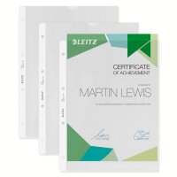 LEITZ Prospekthüllen 4700 DIN A4 transparent genarbt 0,13 mm, 100 St.