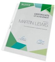 LEITZ Prospekthüllen 4700 DIN A4 transparent genarbt 0,13 mm, 100 St.