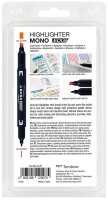 Tombow MONO edge Textmarker farbsortiert, 6 St.