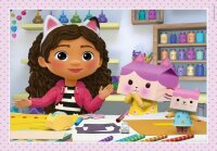 Clementoni Gabby´s Dollhouse 4 in 1 Puzzle, 12 - 24 Teile