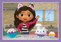 Clementoni Gabby´s Dollhouse 4 in 1 Puzzle, 12 - 24 Teile