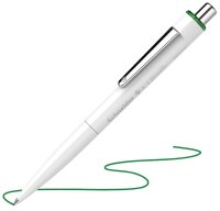 Schneider Kugelschreiber K3 Biosafe weiß, Schreibfarbe: grün, 10 St.