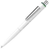Schneider Kugelschreiber K3 Biosafe weiß, Schreibfarbe: grün, 10 St.