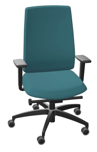 Dauphin Bürostuhl Indeed operator Stoff grün, Gestell schwarz