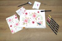Tombow ABT Floral Brush-Pen-Set farbsortiert, 1 Set