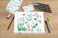 Tombow ABT Greenery Brush-Pen-Set farbsortiert, 1 Set