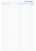 AVERY Zweckform Post-Eingang-/Ausgangsbuch Formularbuch 931, 1 St.