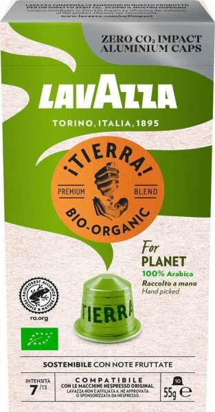 LAVAZZA Tierra for Planet Bio-Kakaokapseln, Arabicabohnen 10 St.