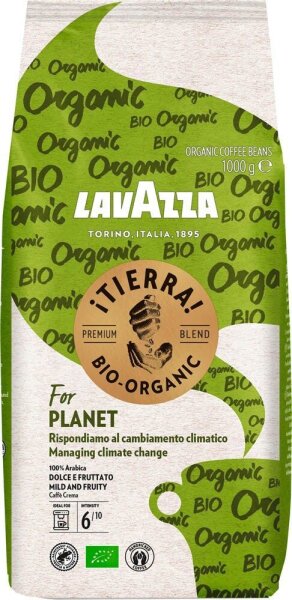 LAVAZZA Tierra for Planet Bio-Kaffeebohnen, Arabicabohnen mild, 1 kg