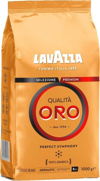 LAVAZZA Qualita Oro Kaffeebohnen, Arabicabohnen mild, 1 kg