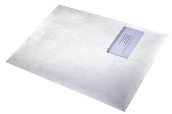 BONG Versandtaschen Tyvek® Pocket DIN C4 mit Fenster weiß 100 St.