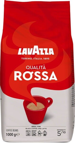 LAVAZZA Qualita Rossa Kaffeebohnen, Arabica- und Robustabohnen 1 kg