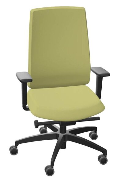 Dauphin Bürostuhl Indeed operator Stoff grün, Gestell schwarz