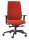 Dauphin Bürostuhl Indeed operator Stoff orange, Gestell schwarz