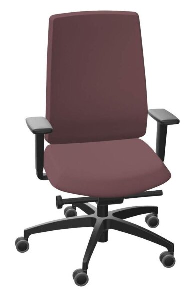 Dauphin Bürostuhl Indeed operator Stoff braun, Gestell schwarz