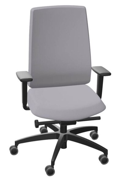 Dauphin Bürostuhl Indeed operator Stoff grau, Gestell schwarz