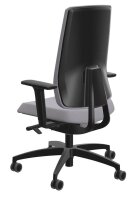 Dauphin Bürostuhl Indeed operator Stoff grau, Gestell schwarz