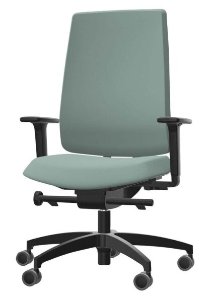 Dauphin Bürostuhl Indeed operator Stoff grün, Gestell schwarz