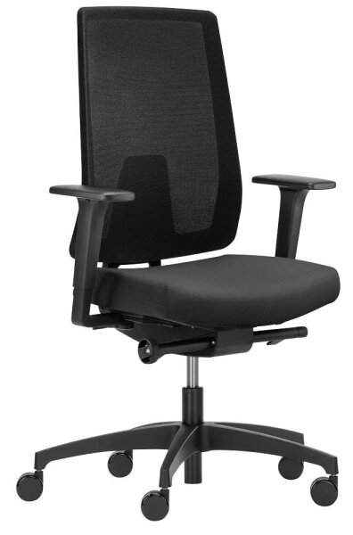 Dauphin Bürostuhl Indeed mesh SLP, ID 7056_SLPP1 Stoff schwarz, Gestell schwarz