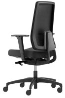 Dauphin Bürostuhl Indeed mesh SLP, ID 7056_SLPP1 Stoff schwarz, Gestell schwarz