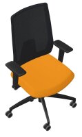 Dauphin Bürostuhl Indeed mesh Stoff orange, Gestell...