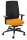 Dauphin Bürostuhl Indeed mesh Stoff orange, Gestell schwarz