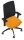 Dauphin Bürostuhl Indeed mesh Stoff orange, Gestell schwarz