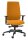 Dauphin Bürostuhl Indeed operator Stoff orange, Gestell schwarz
