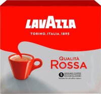 LAVAZZA Qualita Rossa Kaffee, gemahlen, Arabica- und...