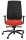 Dauphin Bürostuhl Indeed mesh Stoff orange, Gestell schwarz