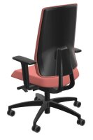 Dauphin Bürostuhl Indeed operator Stoff rosa, Gestell schwarz