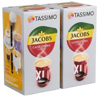 TASSIMO JACOBS CAFFÈ CREMA CLASSICO XL Kaffeediscs, Arabica- und Robustabohnen mild, 16 St.