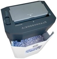 HP OneShred Auto 80CC Aktenvernichter mit Partikelschnitt P-4, 4,3 x 12 mm, bis 80 Blatt, weiß