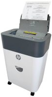 HP OneShred Auto 100CC Aktenvernichter mit Partikelschnitt P-4, 4,3 x 12 mm, bis 100 Blatt, weiß
