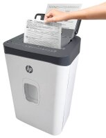 HP OneShred Auto 200CC Aktenvernichter mit Partikelschnitt P-4, 4,3 x 12 mm, bis 200 Blatt, weiß