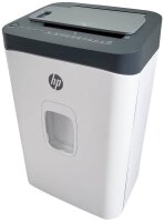 HP OneShred Auto 200CC Aktenvernichter mit Partikelschnitt P-4, 4,3 x 12 mm, bis 200 Blatt, weiß