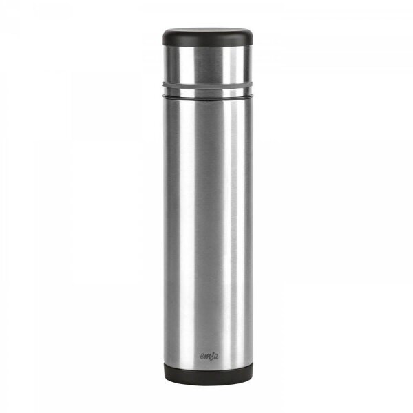 emsa Isolierflasche MOBILITY Edelstahl/schwarz 1,0 l, 1 St.