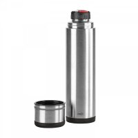 emsa Isolierflasche MOBILITY Edelstahl/schwarz 1,0 l, 1 St.