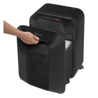 Fellowes Powershred LX 201 Aktenvernichter mit Partikelschnitt P-5, 2 x 12 mm, bis 11 Blatt, schwarz