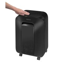 Fellowes Powershred LX 201 Aktenvernichter mit Partikelschnitt P-5, 2 x 12 mm, bis 11 Blatt, schwarz