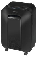 Fellowes Powershred LX 201 Aktenvernichter mit Partikelschnitt P-5, 2 x 12 mm, bis 11 Blatt, schwarz