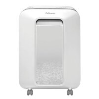 Fellowes Powershred LX 201 Aktenvernichter mit Partikelschnitt P-5, 2 x 12 mm, bis 11 Blatt, weiß